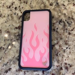 An IPhone XR Wildflower pink flames case!!!